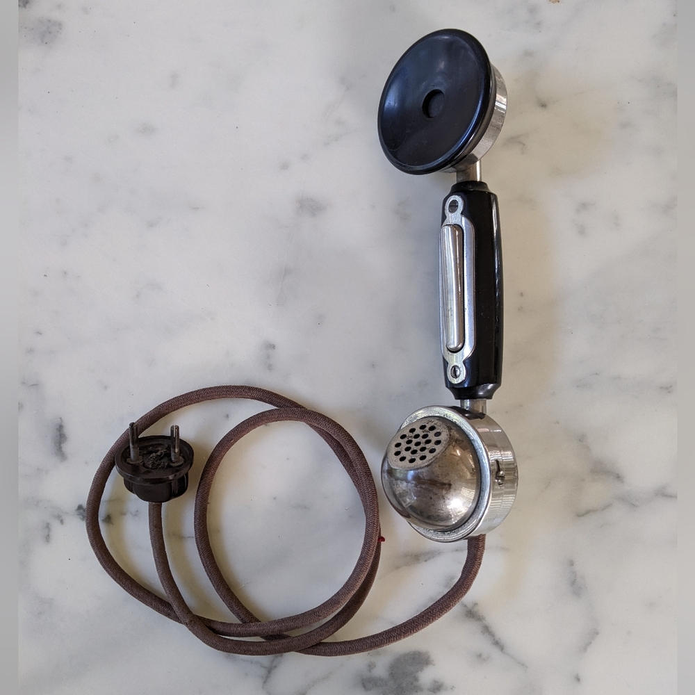 RARE FIND! Collectible Antique French Telephone Handset.
